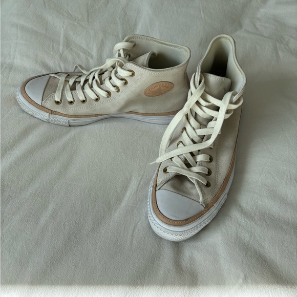 NWOT SOFT PINK SUEDE HIGH TOP CONVERSE - Picture 5 of 7